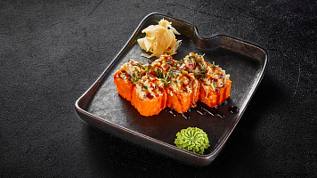 Ролл с тартаром из креветок